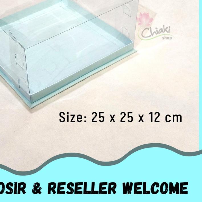 

☎ Box Mika ALAS BLUE 25 x 25 x 12 Cupcake isi 9 Cake Pudding Tart Dus BIRU Karton Tebal Chiaki Kotak ♨