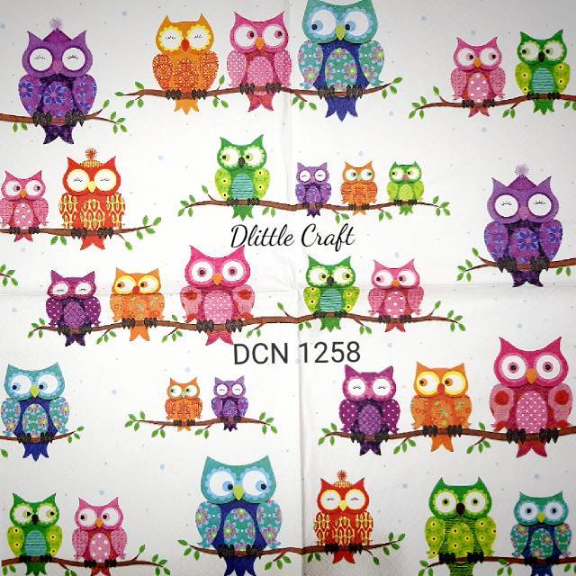 Napkin Decoupage/Tissu decoupage