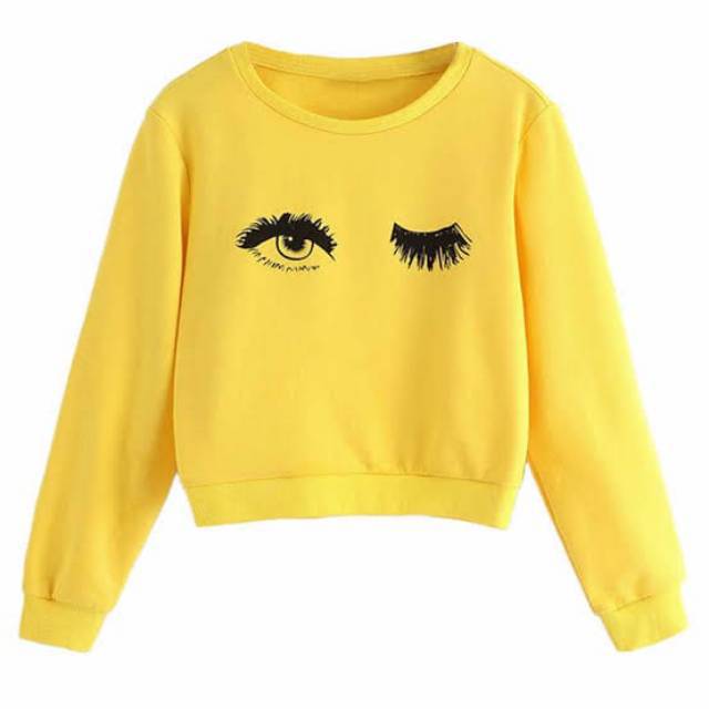 JNY.Co Sweater Crop BULU MATA