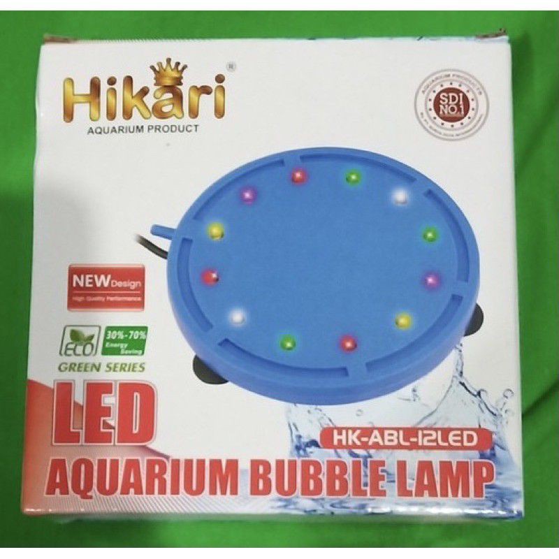 HK ABL 12 LED Air stone airstone bubble lamp lampu gelembung udara aerasi aquarium