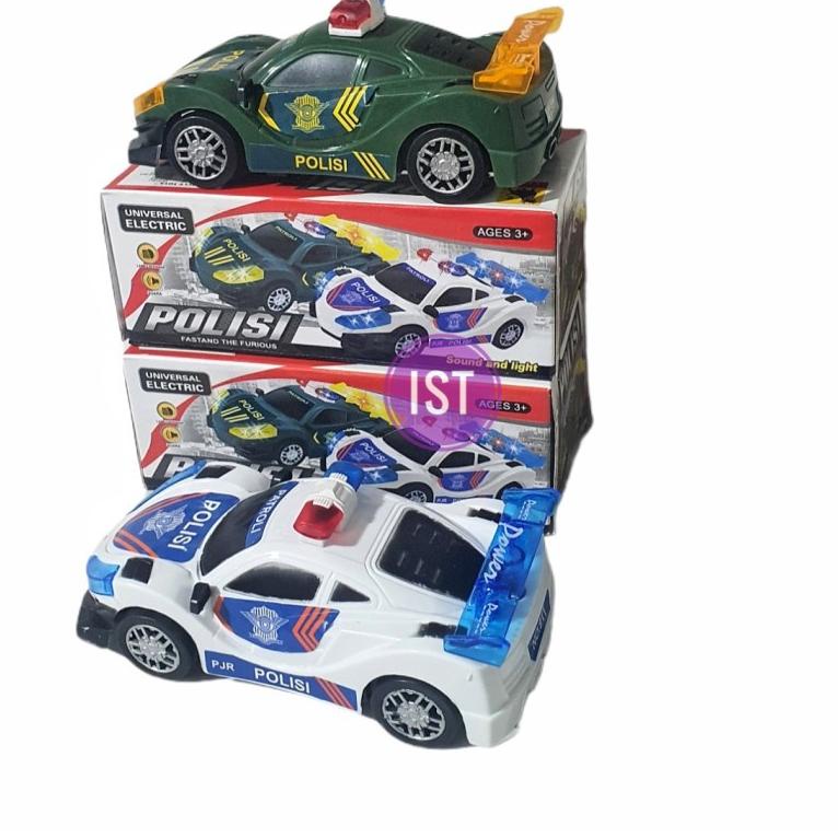 Murah - Mainan Anak Laki Laki Rc Diecast Mobil Mobilan Polisi Hampers Police wheels Lego BT243 <
