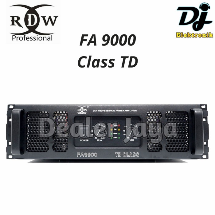 Power Amplifier RDW FA9000 / FA 9000 Class TD - 2 channel