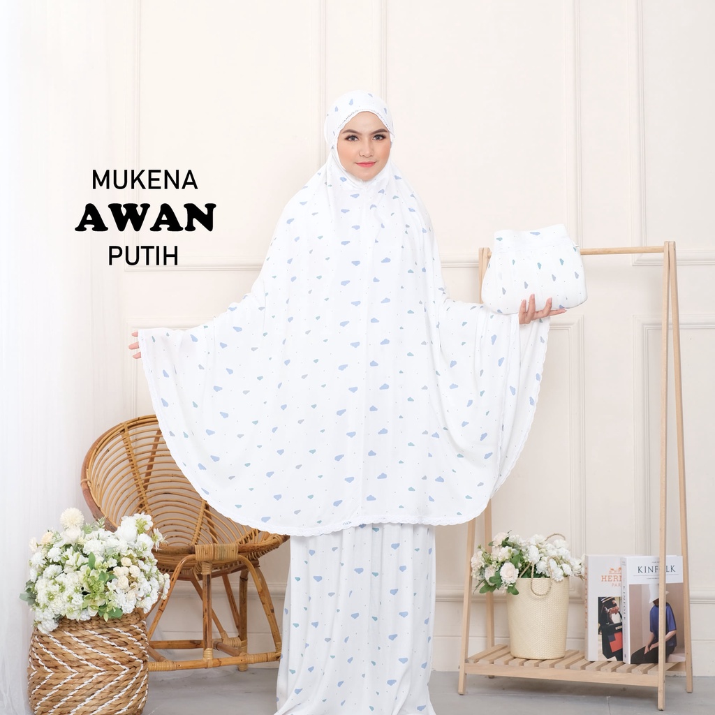 Mukena Rayon Dewasa Awan