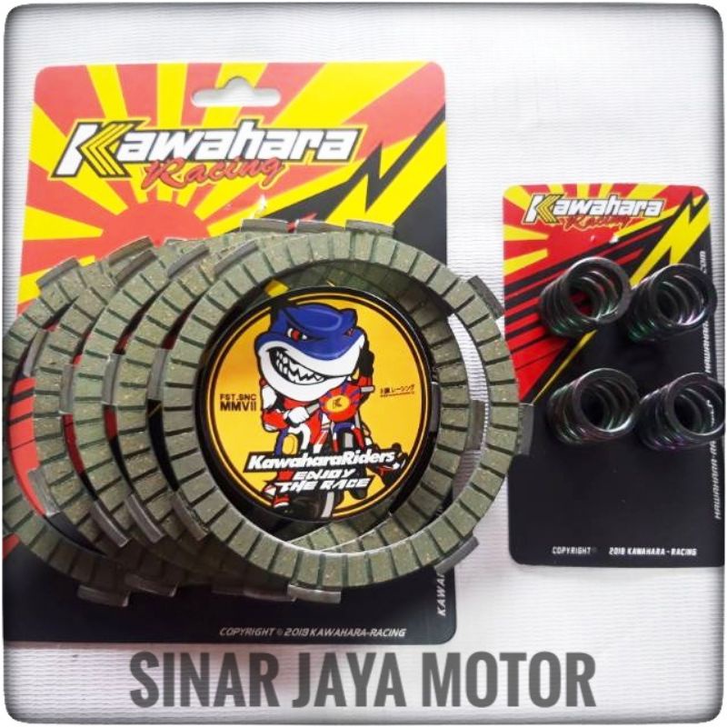 kampas kopling + per kopling tiger tiger revo megapro kawahara racing paket