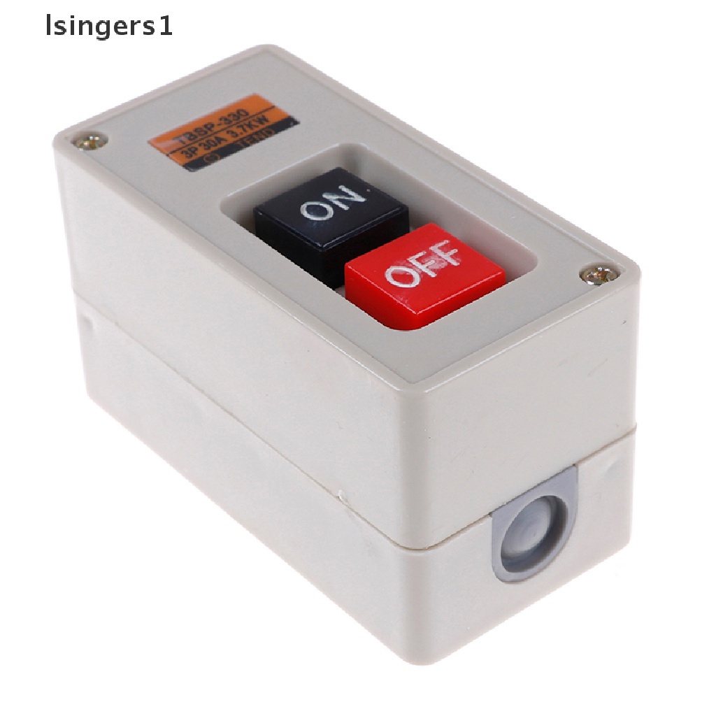 (lsingers1) Tbsp-330 Saklar power push button on / off 3 Fase 3.7Kw 30A