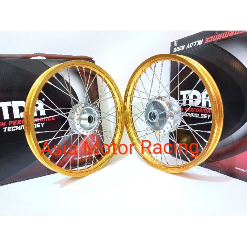 Paketan komplit sonic 150 velg tdr 140/140 ring 17 jari jari tromol bonus rakit velg