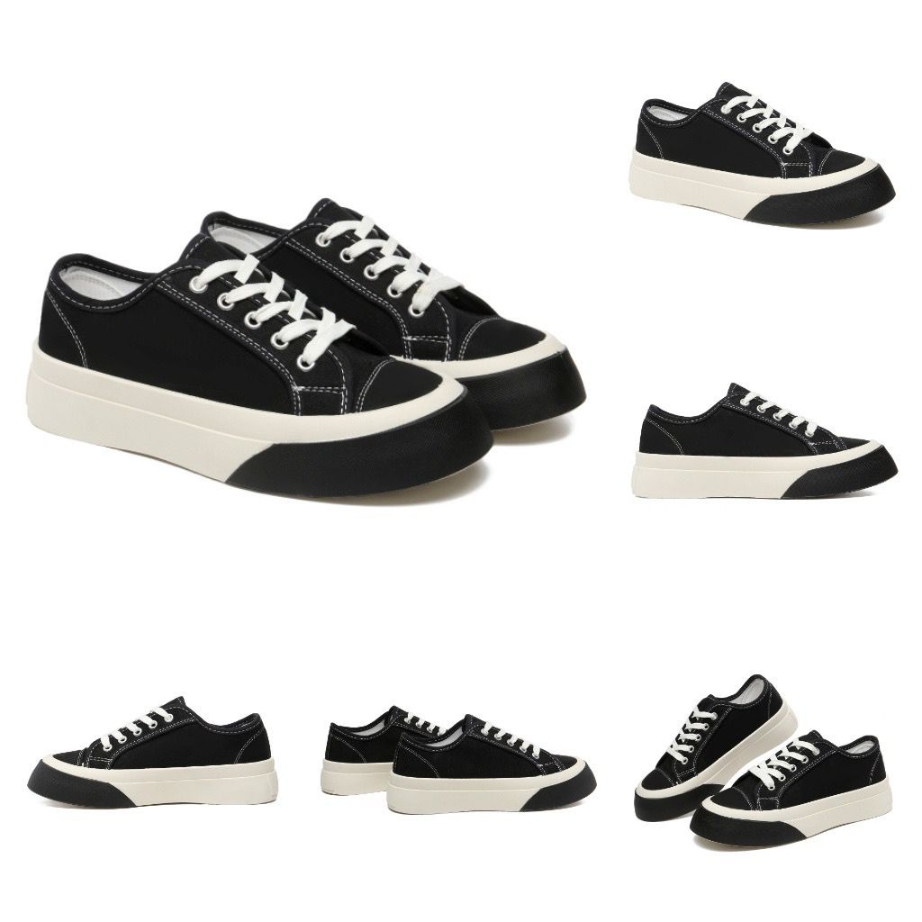 ✌️ Veshop ✌️ S006 Sepatu Old School Premium Sneakers Wanita Korea Import Fashion Sport Olah Raga Jogging Gym-Hitam