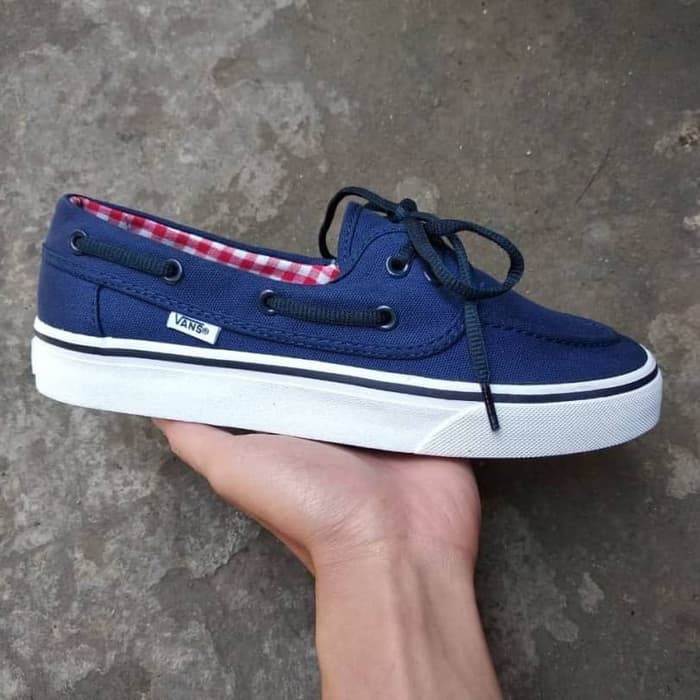 Sepatu Vans Zapato Navy Blue White Original Premium