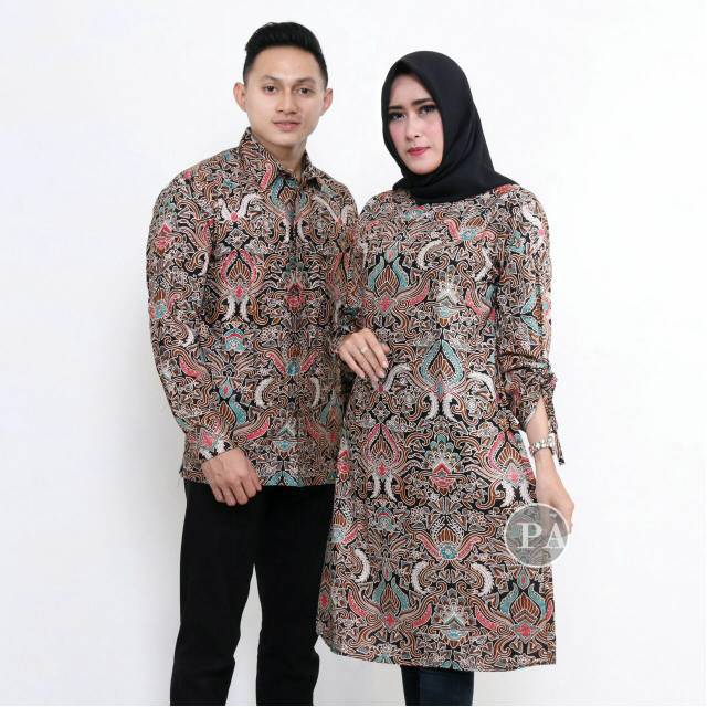 NEW MODEL BATIK  WANITA  WAYANG HRB026 batik  blus sogan 