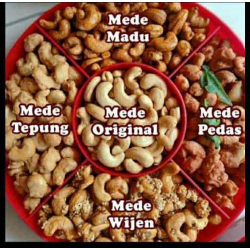 

Mete Tray (Packing kardus + bubble wrap) Grade A Aneka Rasa Kacang Mede Murah Grosir Oven