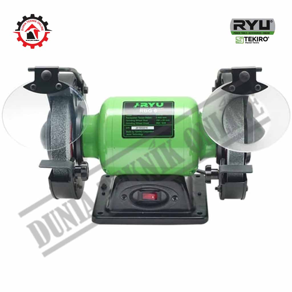 Gerinda Duduk 6" RYU RBG6 Bench Grinder 6 Inch RBG 6 Mesin Asah Poles
