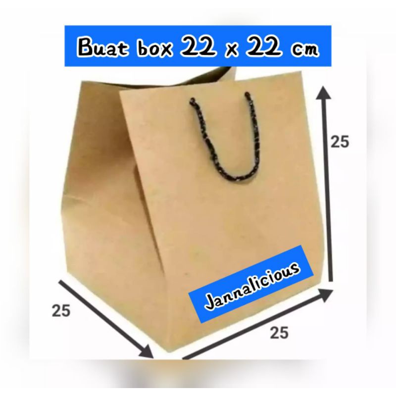 

Paper Bag Coklat Polos Uk. 25x25x25cm (6 Pcs)