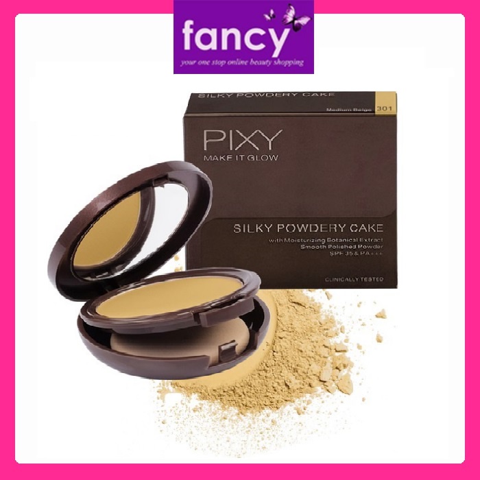 Pixy Make It Glow Silky Powdery Cake (Two Way Cake halus dan ringan)