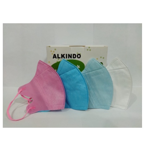 MASKER DUCKBILL ANAK ALKINDO GARIS ISI 50PCS