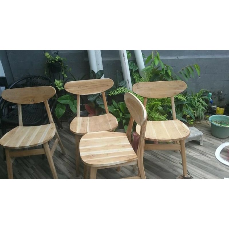 kursi cafe ropan full Kayu jati kursi makan jati mentahan kursi jati