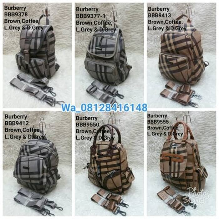 TAS RANSEL BURBERRY SEMI PREMIUM MURAH
