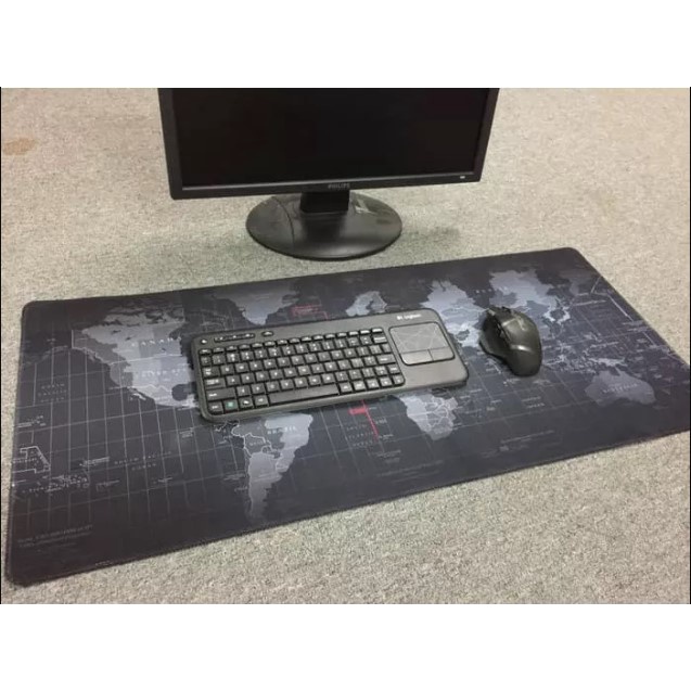 Taplak Meja Tatakan Mouse Pad Raksasa Matras Peta Dunia Ukuran Besar