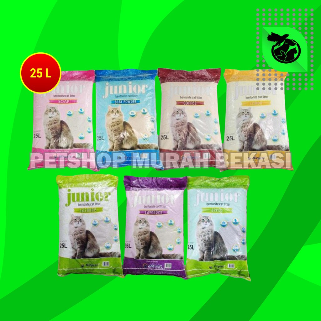 Pasir Kucing Gumpal Wangi Pasir Junior 25 Liter Catsand CatLiter 25Liter