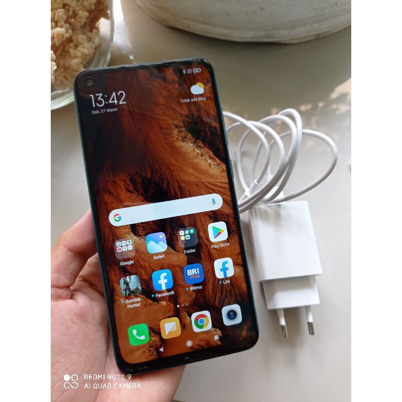 Xiaomi Redmi Note 9 (Ram 4/64GB) Unit Hp+Cas Saja Original Second Mulus Berqualitas
