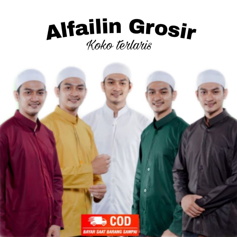 BAJU KOKO HAIBAH/BAJU KOKO PRIA LENGAN PANJANG/BAJU KOKO HAIBAH TERLARIS