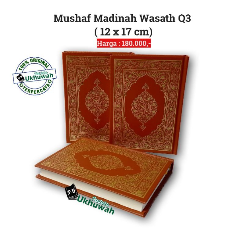 Mushaf Madinah Q3 Wasath - Al Quran Madinah Uk. 12 x 17 cm Original