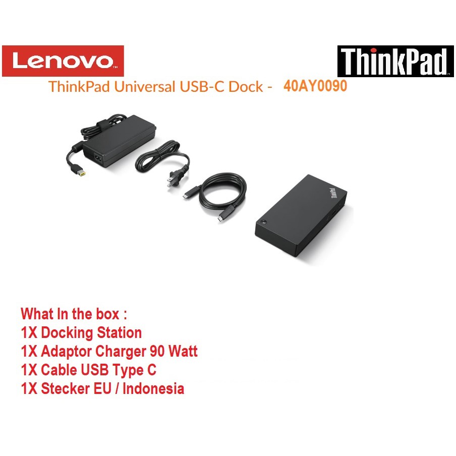 Docking Station ThinkPad Universal Type C 40AY0090  Gen 2  Original