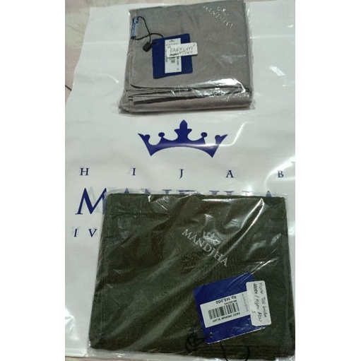 Mandjha2Pcs Ivan Gunawan Fashion Scarf Polos Non Parfum Hijau Kuda & Mint Parfum