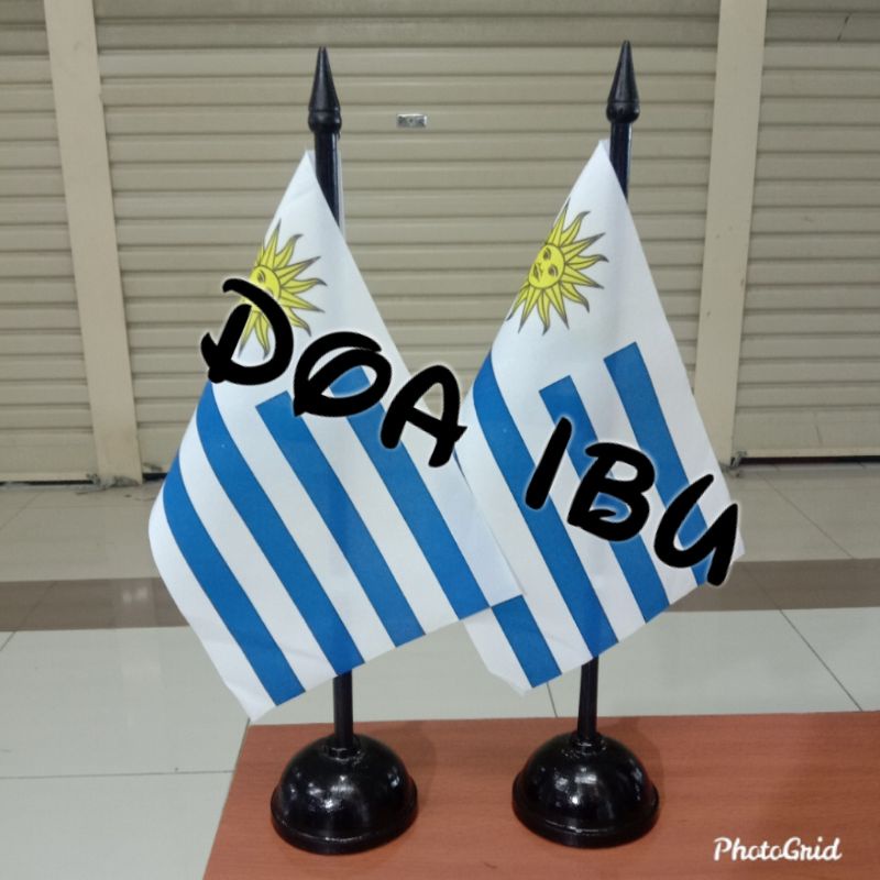 

best seller tiang kayu meja+bendera URUGUAY ready stock