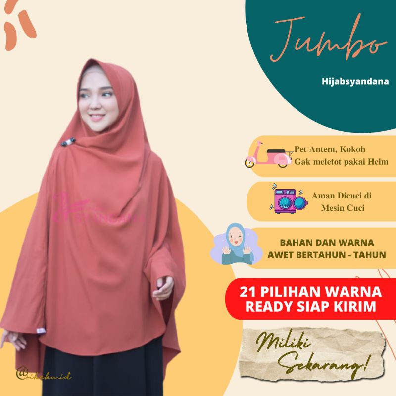 JUMBO - Hijabsyandana ( Jilbab Panjang Besar Jumbo )