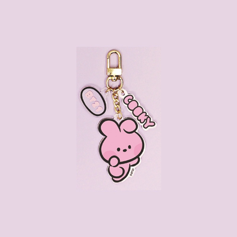 Gantungan Kunci Akrilik KPOP Minini TATA COOKY CHIMMY KOAY SHOOKY MANG RJ Cute Keyring In Stock New Arrival