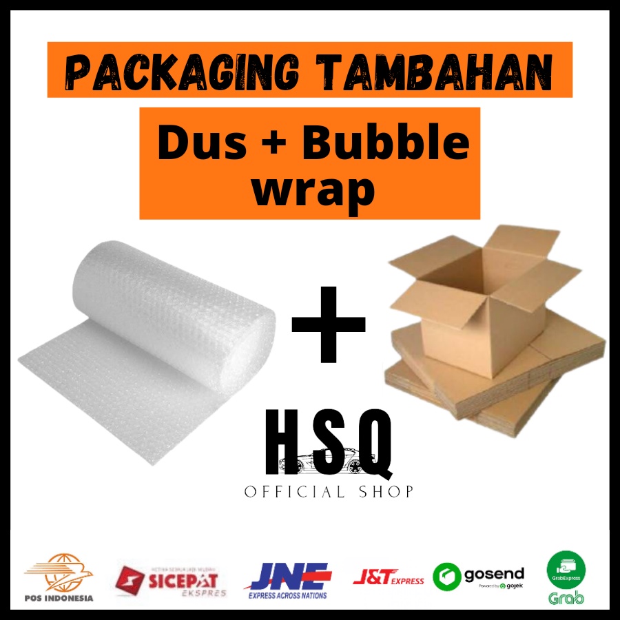 

Bubble wrap dan dus untuk tambahan packing by hsq techno