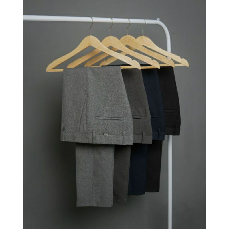 CELANA KANTOR FORMAL PRIA SLIMFIT BAHAN DASAR KAIN WOLL