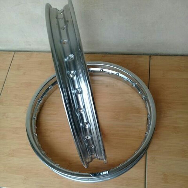 Paket VELG DID WARNA CHROME 140 + 160  RING 14 untuk motor Matic
