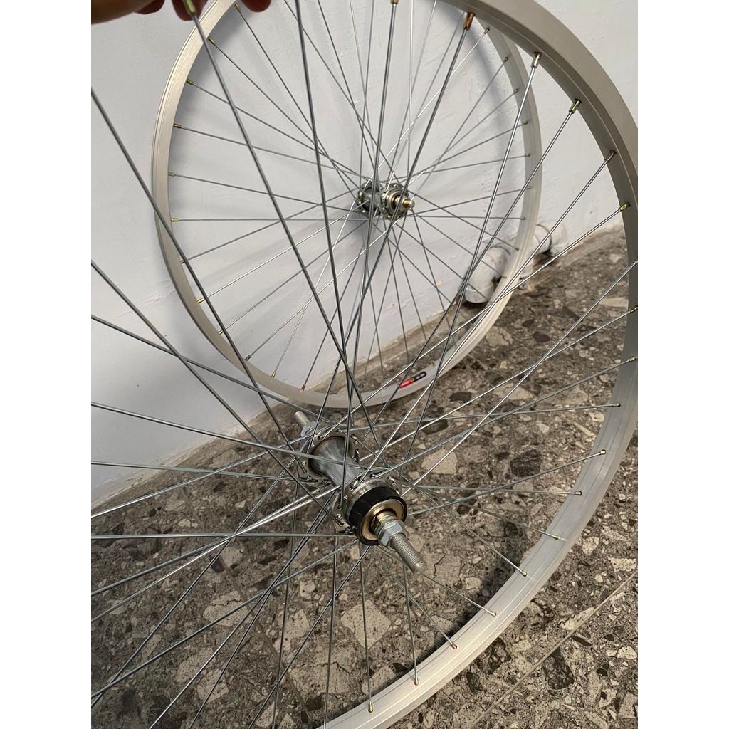 ( Sepasang ) Wheelset Araya Jengki CTB Citybike KP-81 26 x 1 3/8 inch  Velg Siap pakai Setelan DEPAN BELAKANG