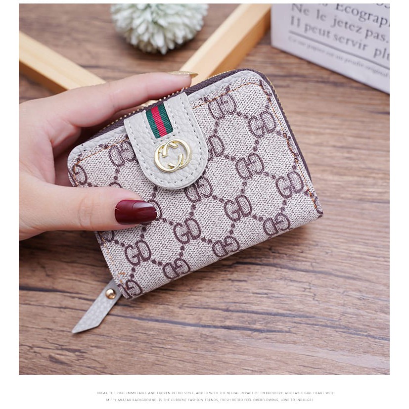 ( GS ) DOMPET KOIN / DOMPET KOIN MINI WANITA MOTIF PITA KOTAK KOTAK