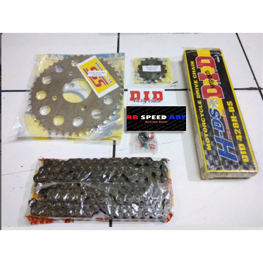 Gir | Gear Set SSS rante DID Hitam Vixion, Byson, MXking, R15, NVL