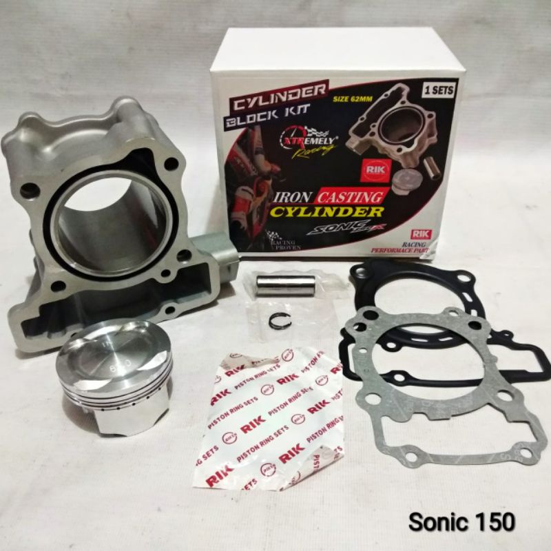 Blok Sonic 150R / CB150R / Supra GTR Piston 62 mm XTR