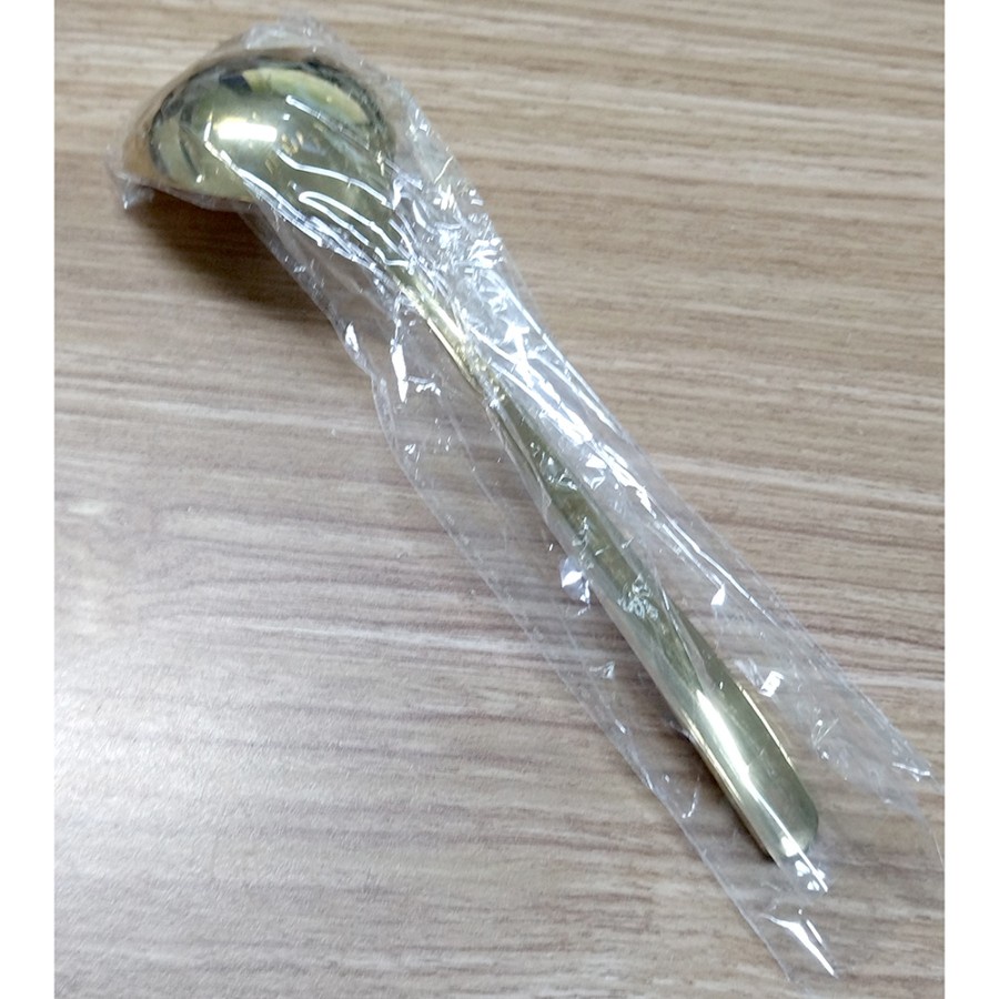 Sendok Makan Sup Soup Spoon Stainless Steel - F82 - Golden