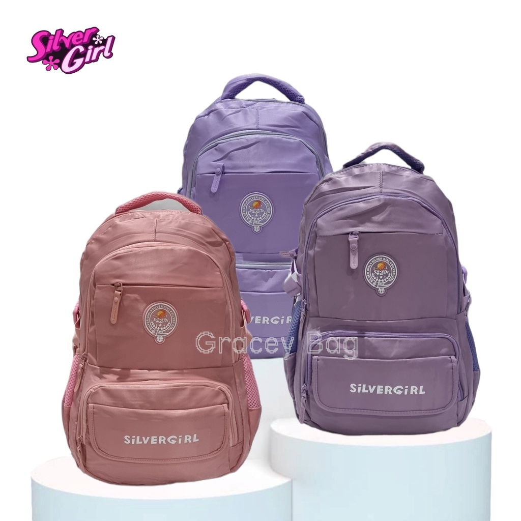 GB-70414E Tas Ransel Sekolah Anak Perempuan / Remaja Silvergirl