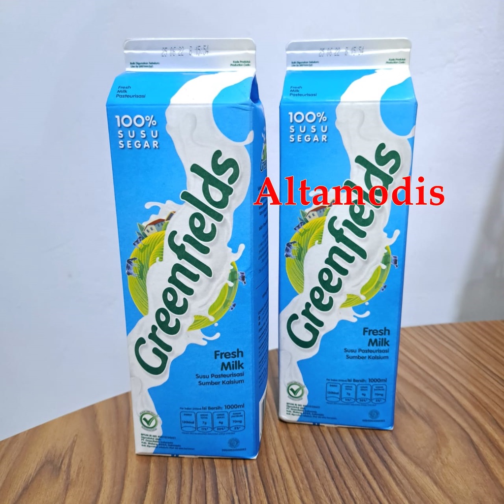 

Susu Greenfields Fresh Milk 1 L Susu Pasteurisasi 100% susu segar