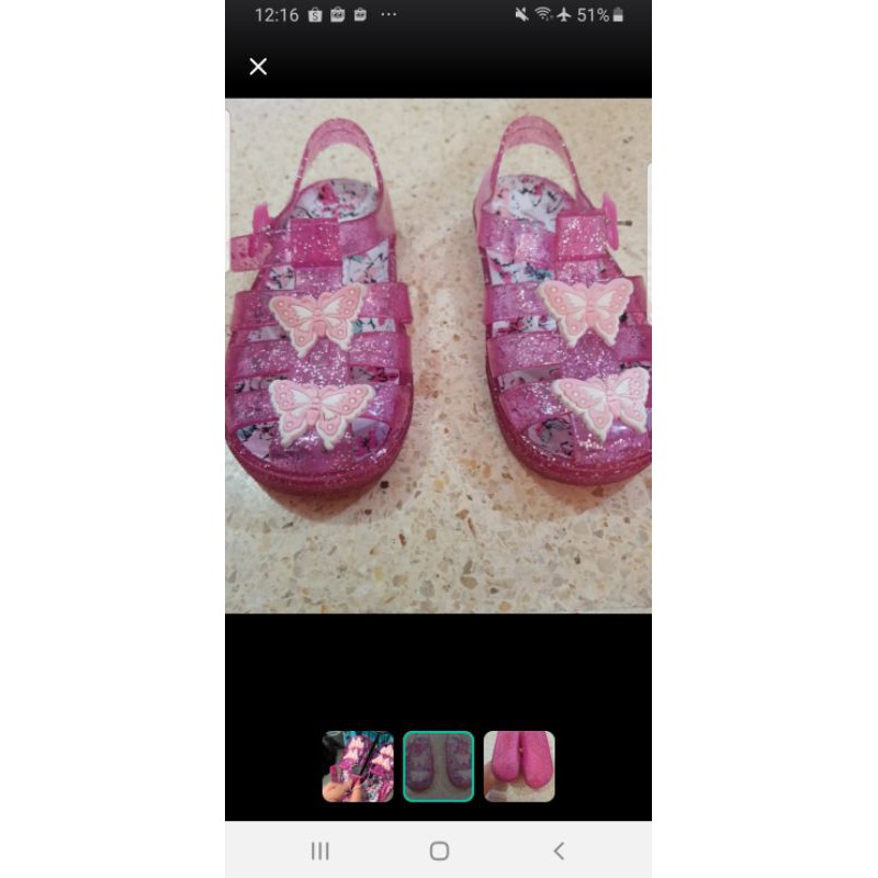 preloved primark jelly shoes kids
