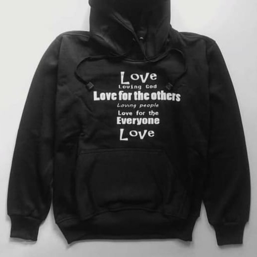 hoodie jaket sweater rohani love loving god