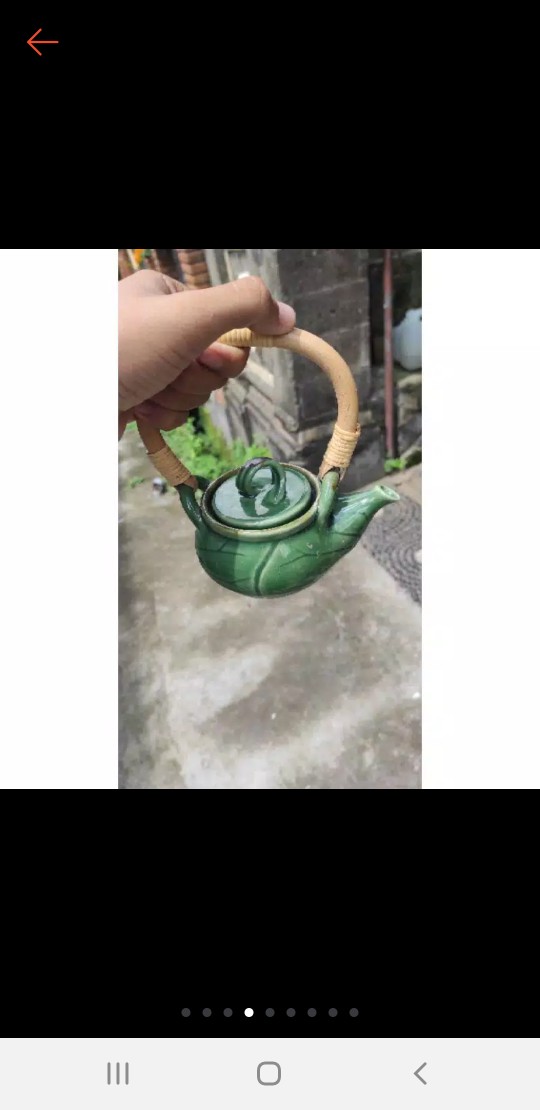 Teko Keramik/teco Ceramic/tempat Teh Dari Keramik/wadah/tempat Air Panas