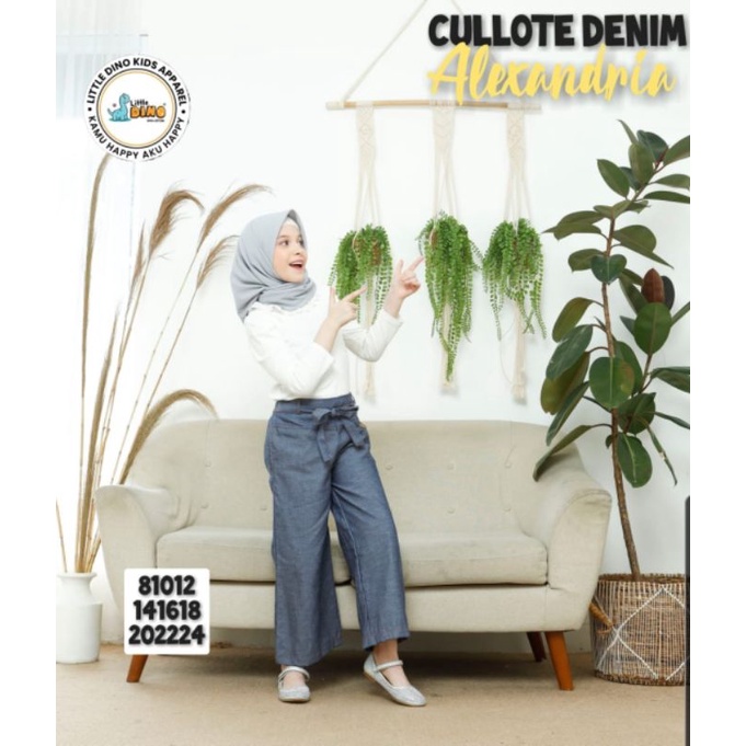 KSHFASHION I KULOT ANAK PEREMPUAN I JEANS ANAK CEWEK LITTLE DINO JUNIOR 6-12 TAHUN