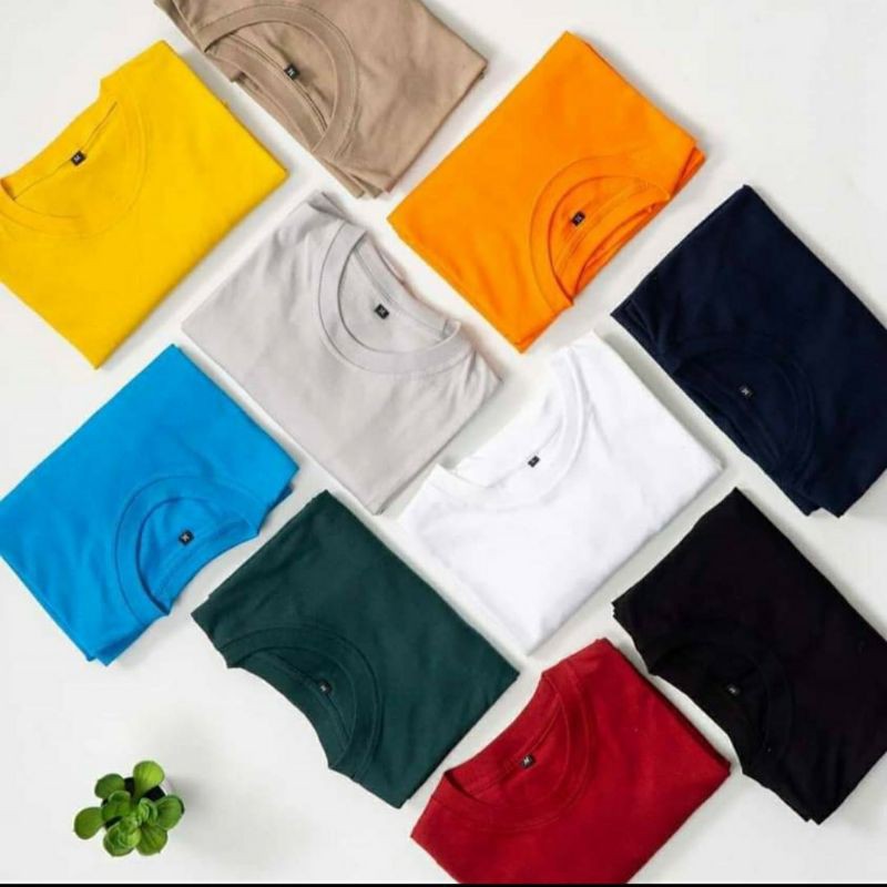 KAOS POLOS LENGAN PENDEK COTTON COMBED 30S