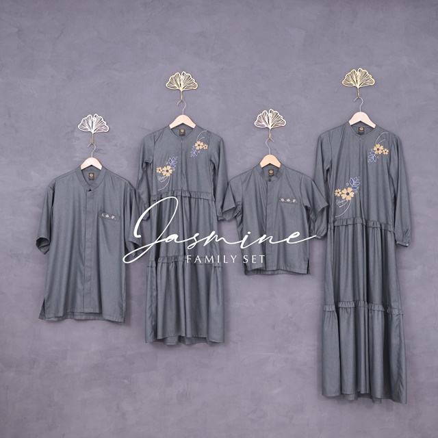 JASMINE Family Set DARK GREY by Hagia Indonesia