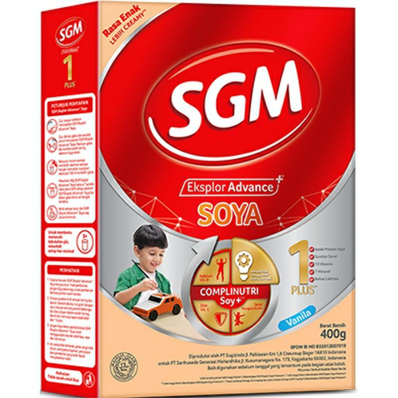 SGM SOYA 1+ VANILA 400gr