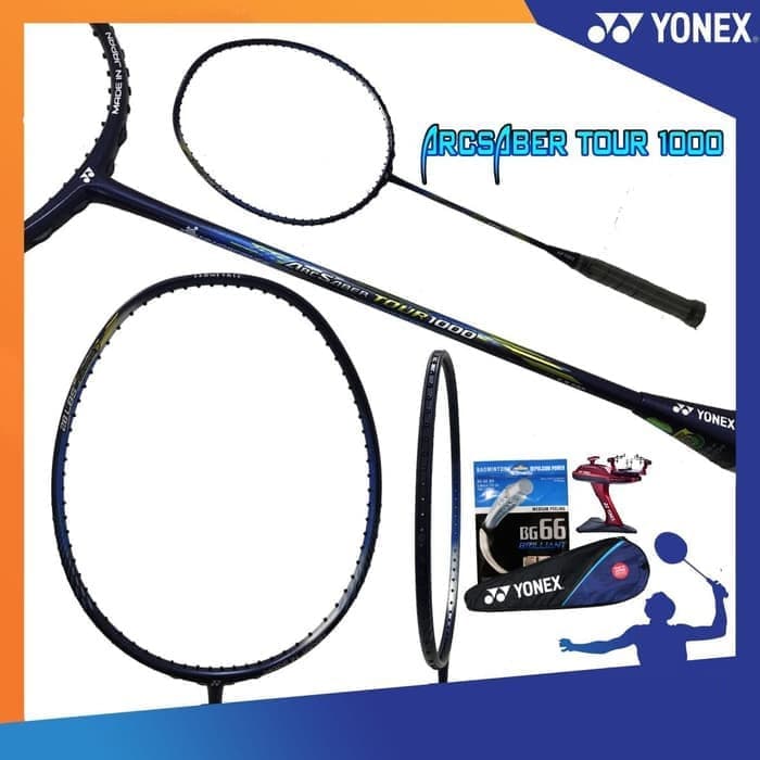 YONEX ARCSABER TOUR 1000 JAPAN RAKET BADMINTON ORIGINAL - RED 3UG5