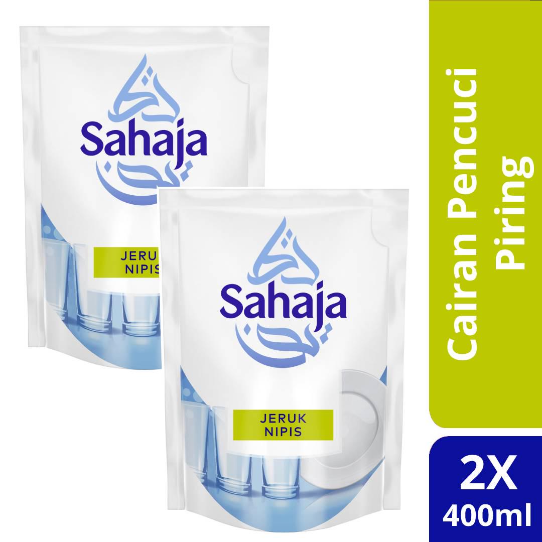  Sahaja  Sabun Cuci  Piring  Jeruk Nipis 400 ml Twinpack 