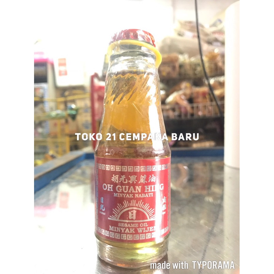 

Oh Guan Hing Minyak Wijen Botol Kecil 100 ml | Sesame Oil Minyak Nabati Botol 100ml Murah Promo